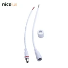 2-контактный разъем питания постоянного тока, штекер, гнездо, провод питания IP67, водонепроницаемый для 3528 5050, одноцветная Светодиодная лента, адаптер питания, шнур