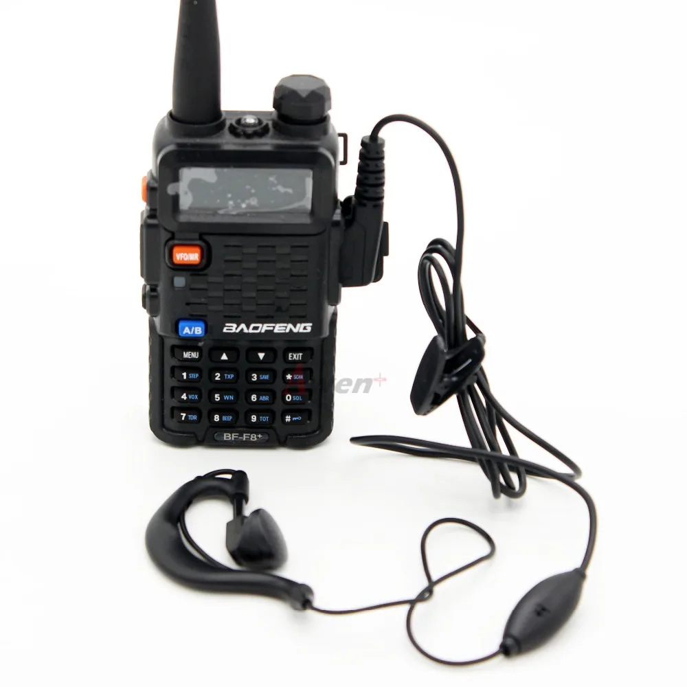 2 контактный ушной крючок гарнитура для BaoFeng UV 5R 6R 5RA 5RB 5RC 5RE плюс 82 GT 3 BF F8 + 888S
