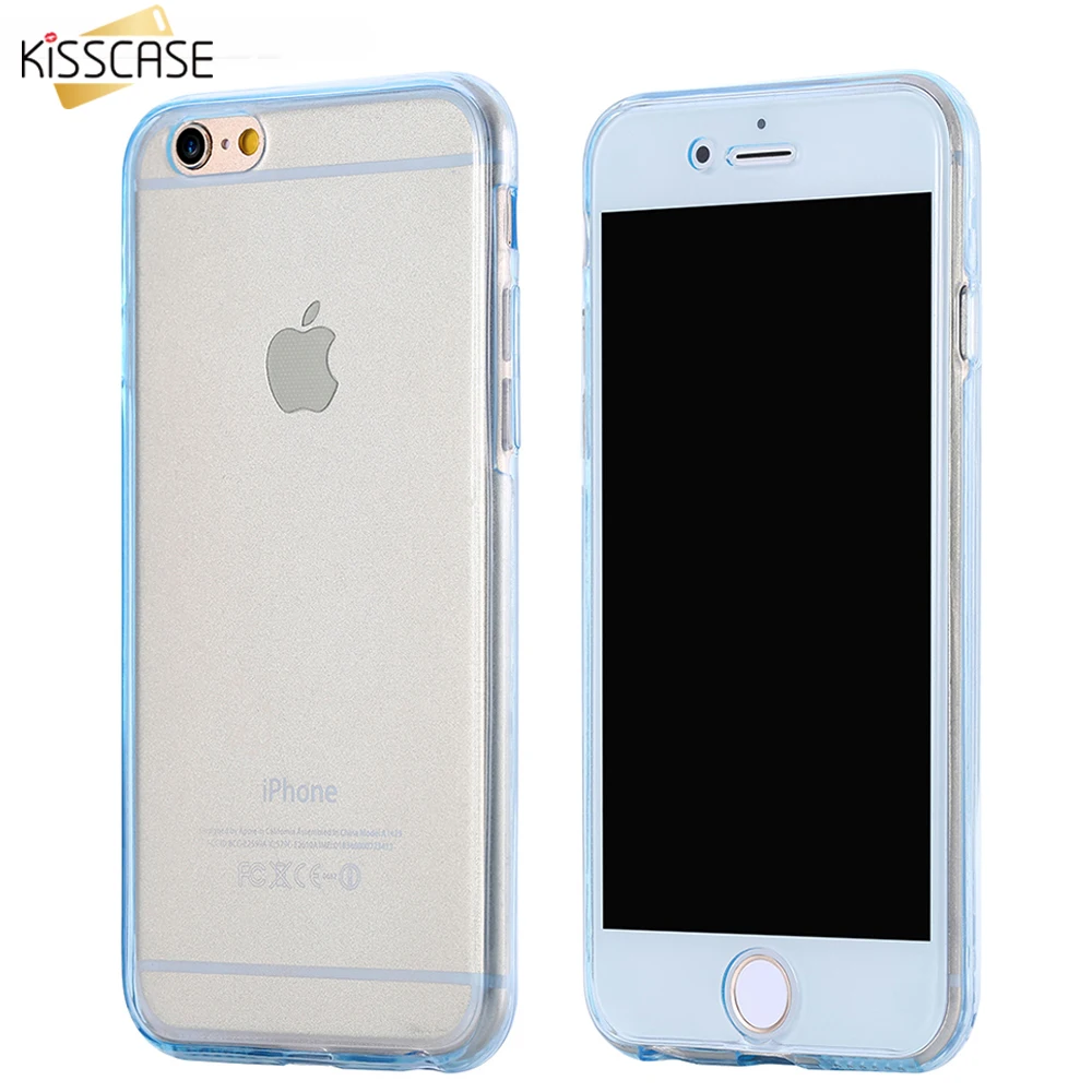 Ультратонкий чехол KISSCASE для iPhone XR 7 8 6 6S Plus X XS MAX прозрачные чехлы 5 5S SE Мягкая