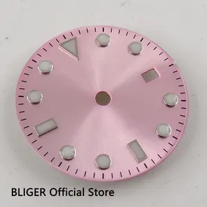 BLIGER 28,5 мм розовое стерильное окно с датой набора циферблата для часов Miyota 8215 8205 Mingzhu 2813 механизм