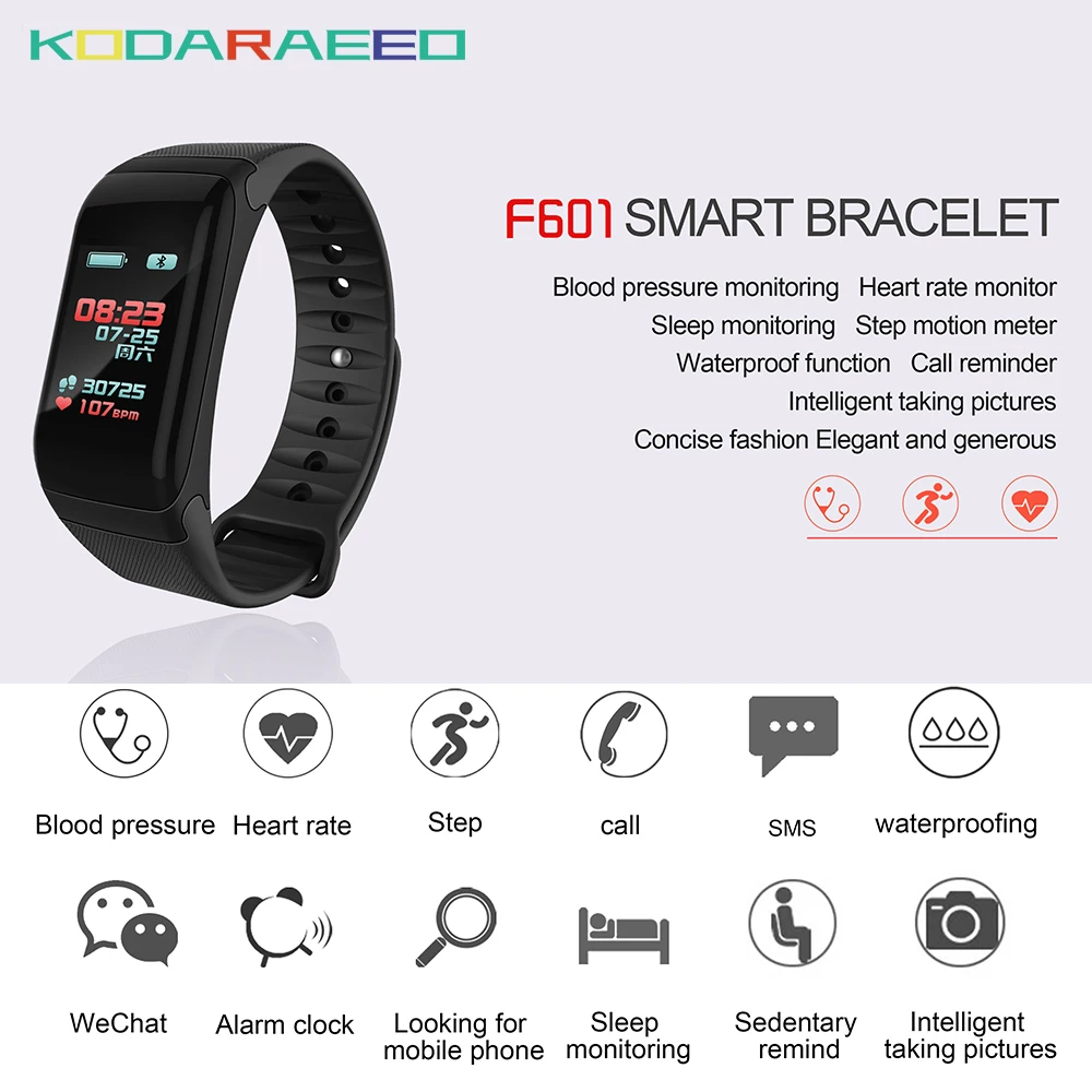 F1 Smart Браслет активности браслет Водонепроницаемый спортивные часы умный