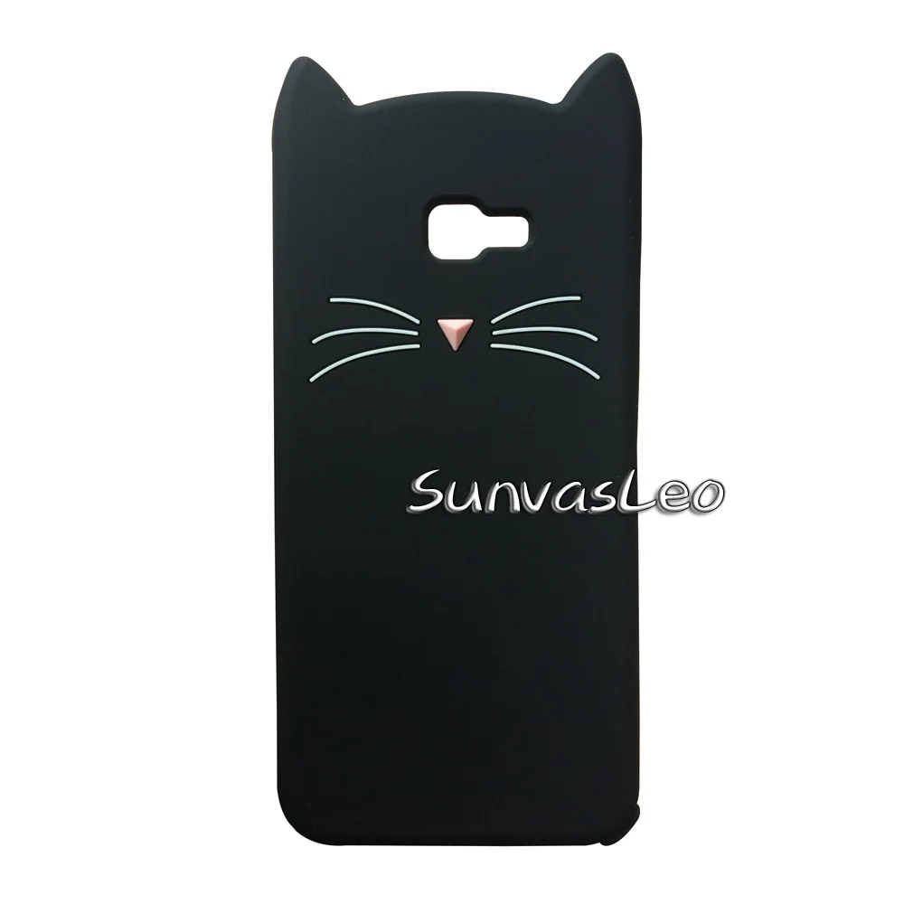Black Beard Cat Для samsung Galaxy J4+ J6+/J4 Prime J6 Prime 3D чехол Мягкий силиконовый чехол с мультяшным рисунком задняя крышка для телефона J4 Plus/J6 Plus - Цвет: Black Beard Cat