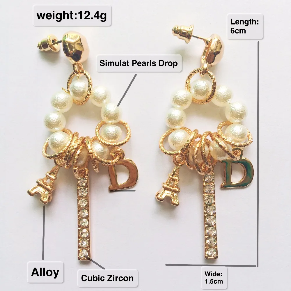 2018 новый продукт роскошный модный винтажный имитация жемчуга Висячие Ювелирные