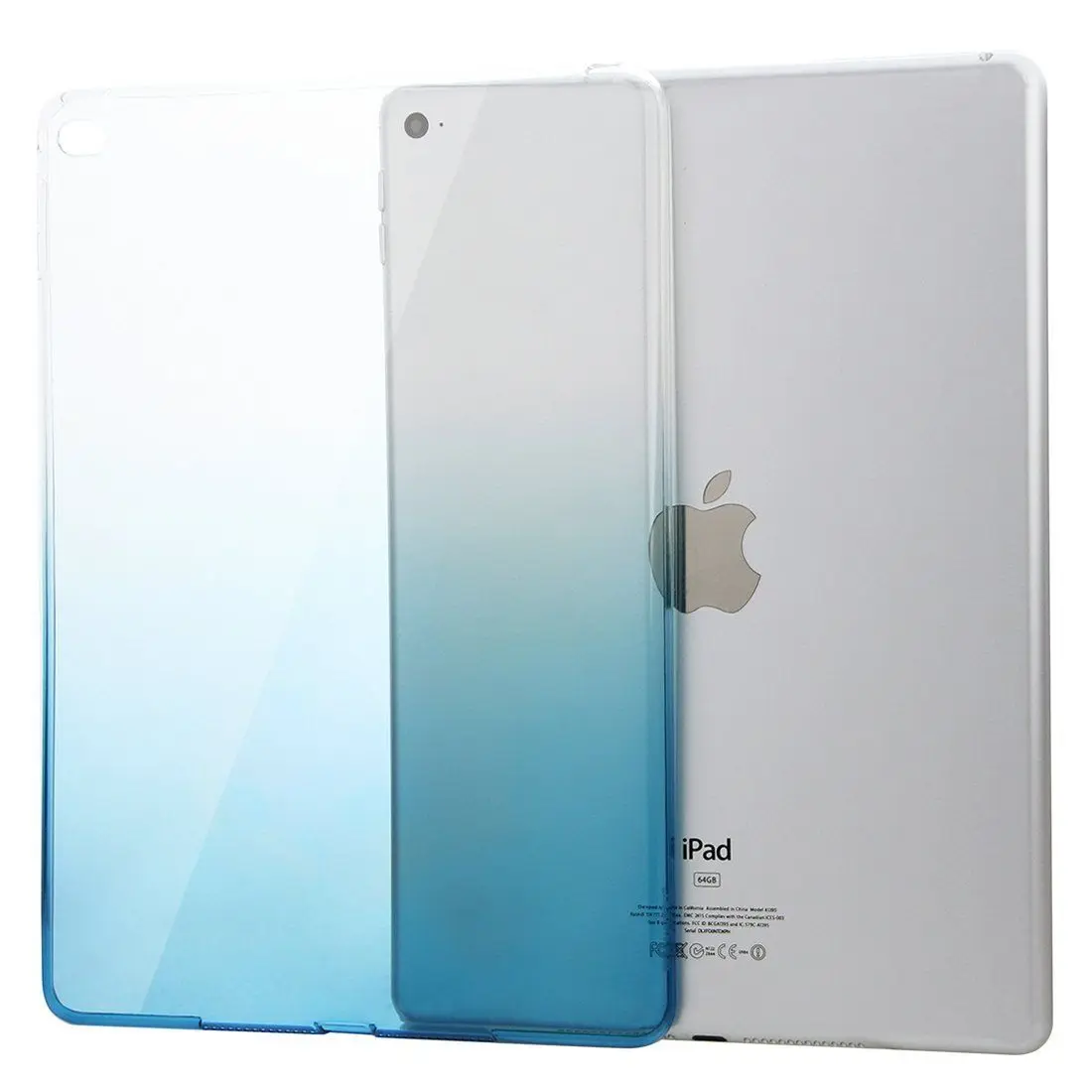 Для Ipad Mini 1 2 3 air Тонкий чехол конфеты прозрачный градиент ТПУ гель шок задняя