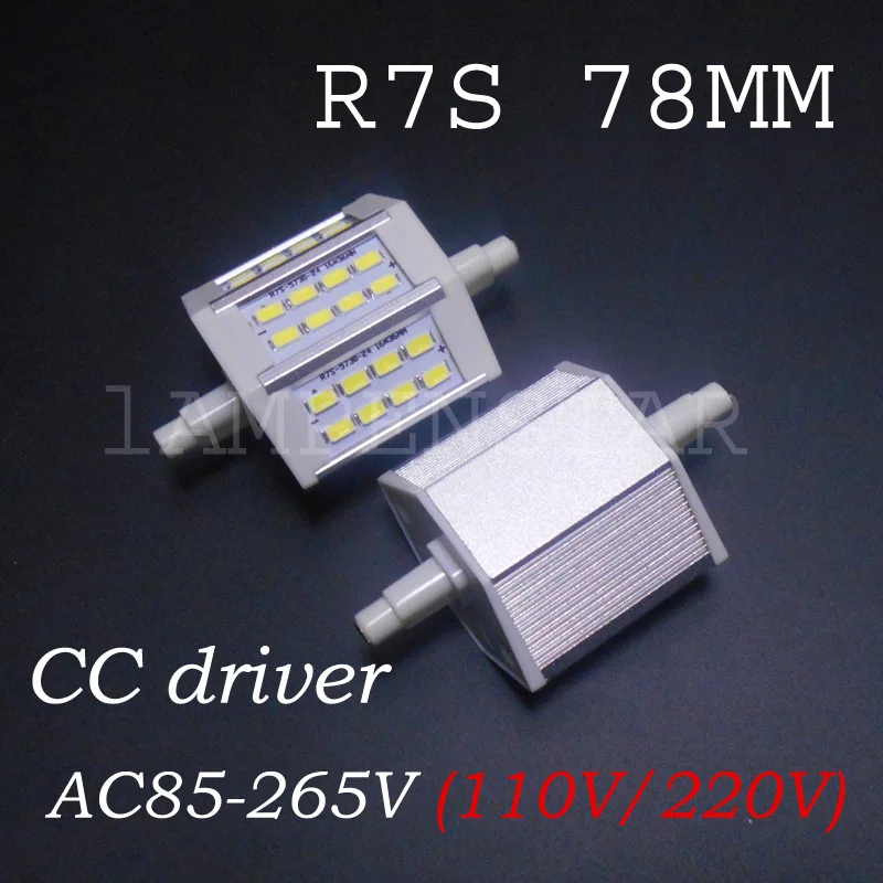 50pcs/lot R7S Led Bulb SMD5730 Corn 78mm 5W real power Energy 110V 120V 220V 230V 240V | Лампы и освещение