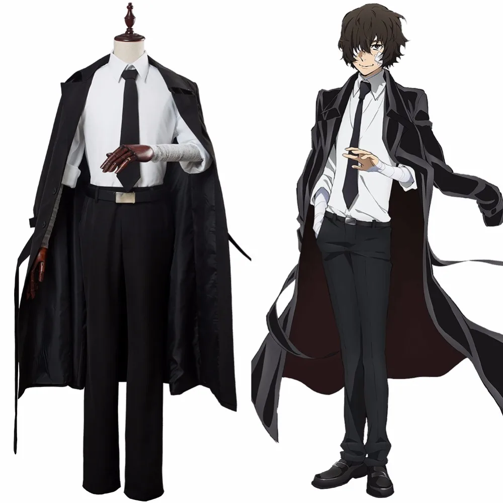 Костюм для косплея Bungo Stray Dogs Осаму дадзай Сезон 3 костюм взрослых мужчин женщин