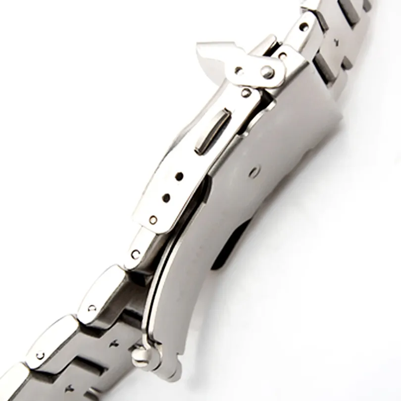 For EF-534D Dedicated Watch Stainless Steel Fold Butterfly Metel Clasp Buckle Watchabnd Watch Band Strap Bracelet +Tool