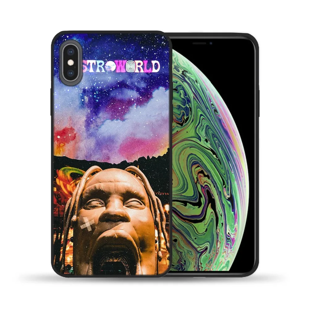 Travis Scott Cases Astroworld Sicko Mode For iPhone X 6 7 8 Plus 5 5S 6S SE Soft Silicon Black Cover 11 Pro XS Max XR | Мобильные