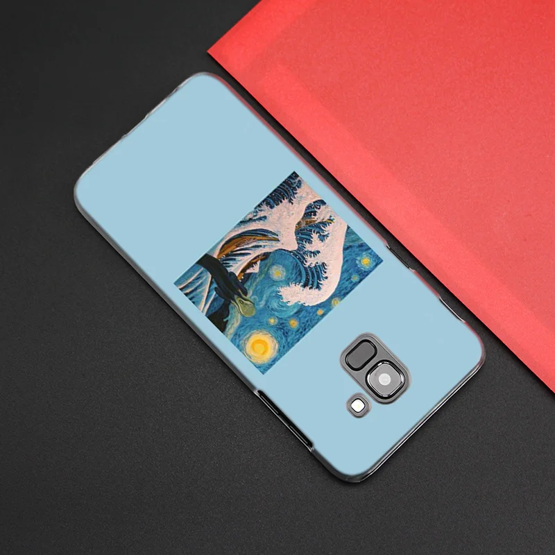 Эстетическое Ван Гог чехол КРЫШКА ДЛЯ samsung Galaxy A50 A70 A60 A40 A30 A20e A10 A9 A8 A7 A6 A5 J8 J7 J6 J5 J4 Plus Prime