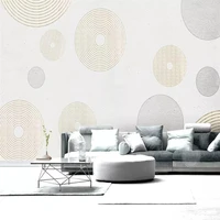 decorative wallpaper nordic simple creative style circle abstract lines background wall