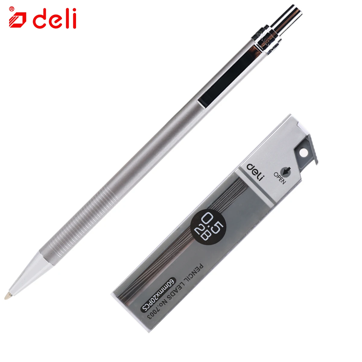 Deli стационарный карандаш новый металлический механический для студентов