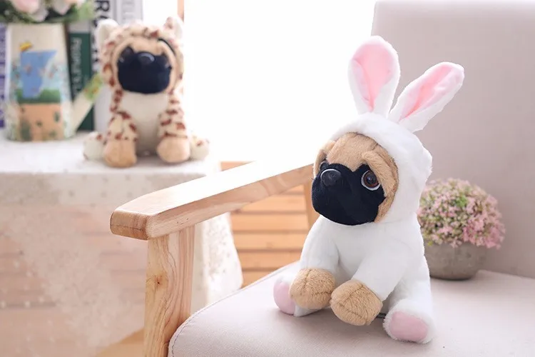 Kawaii 20 см мягкая модель собаки плюшевые куклы Шарпей Мопс Щенок Плюшевые игрушки для животных для детей день рождения Рождественский подарок