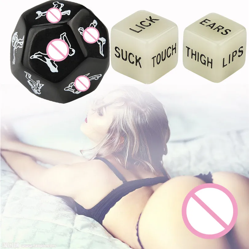 6 шт. Секс Забавный взрослый игральные кости светящиеся экзотические осанки Юмор