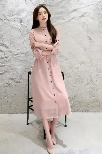2019 летнее Новое Стильное однотонное шифоновое платье Vestidos модное элегантное с