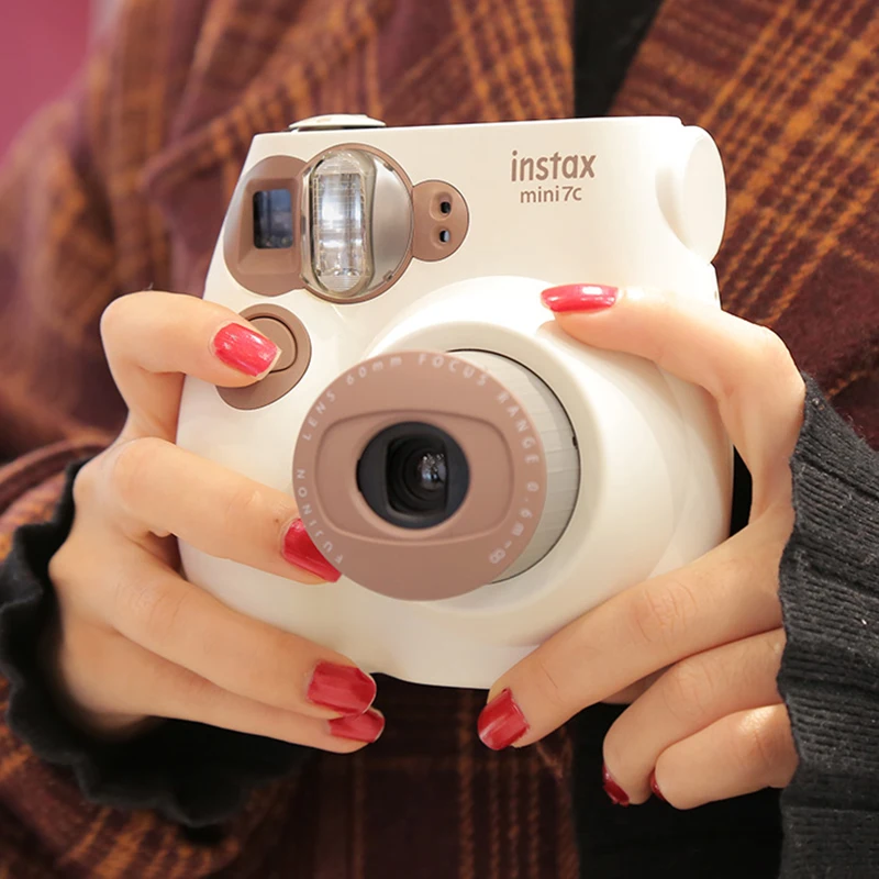 Fujifilm Instax Mini7c камера пленка Авто фокус с ремешком на запястье для путешествий День рождения Рождество год Фестиваль дети девочка подарок