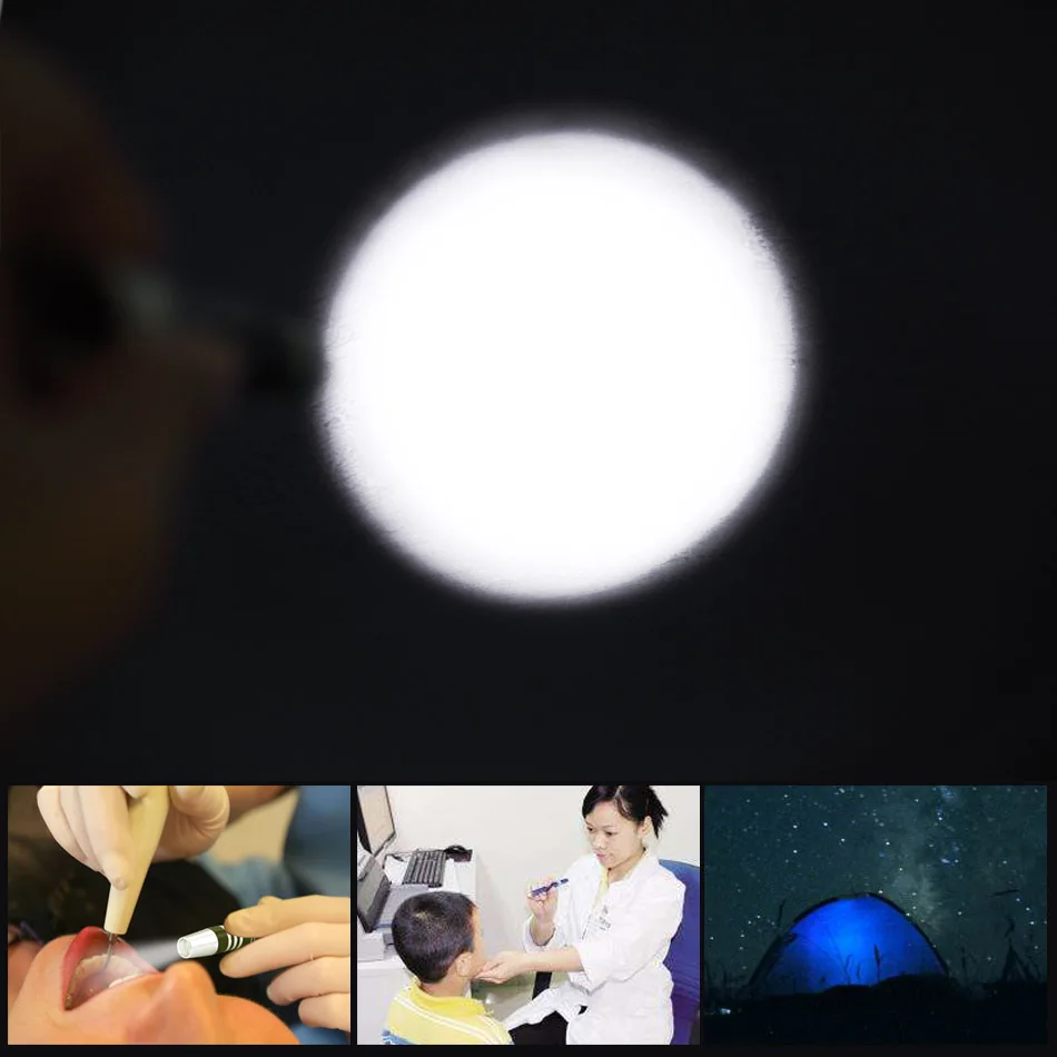 Мини Водонепроницаемый Портативный светодиодный фонарик карман руку Pen Torch Light