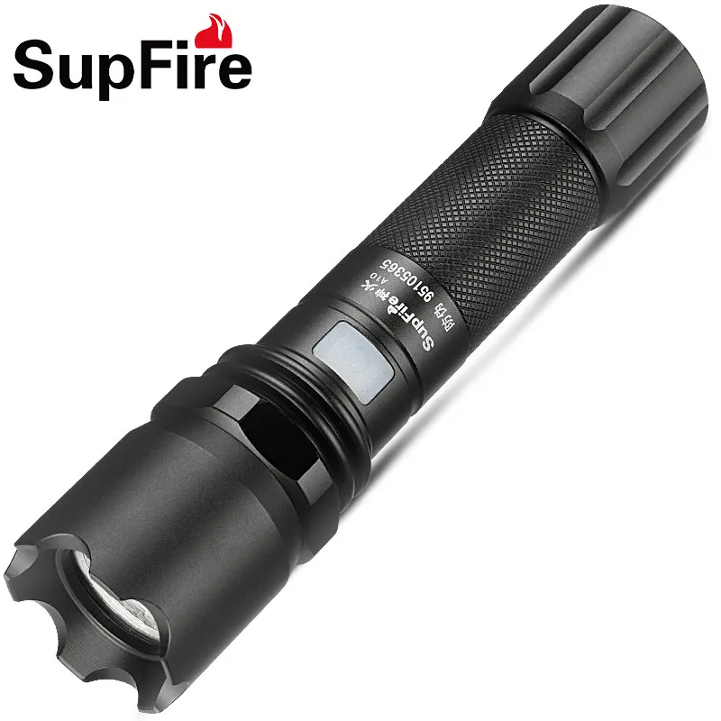 Фонарик светодиодный фонарик USB Supfire A10 Кемпинг лампы Linterna тактический фонарь для