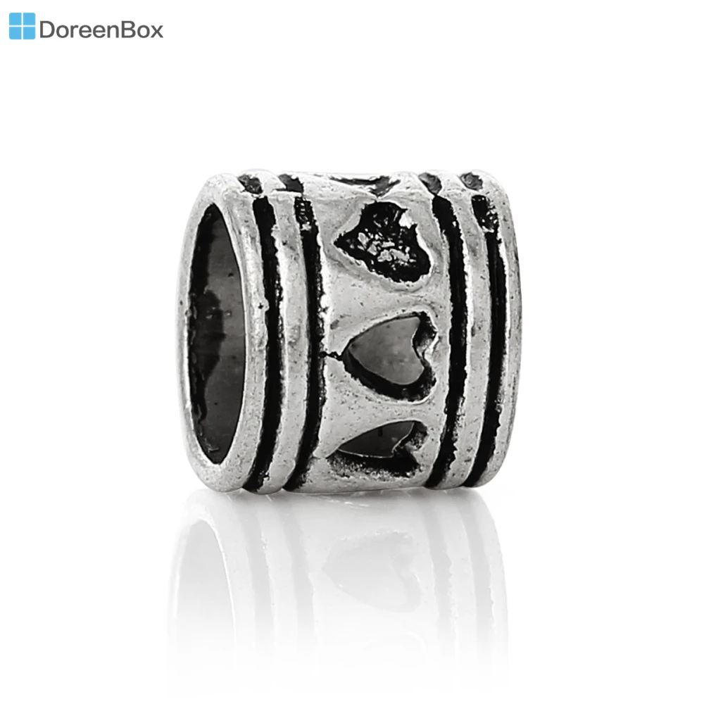 Doreen Box hot 50 шт. фотолампы бусины подходят для браслетов 7x7 мм (B04829)|spacer beads|tube spacer