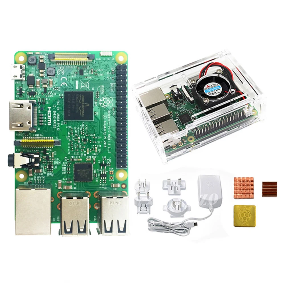 Raspberry Pi 3 Модель B доска комплект 1 ГБ LPDDR2 BCM2837 Quad Core Ras PI3 PI 3B с Wi Fi и Bluetooth|raspberry pi|pi