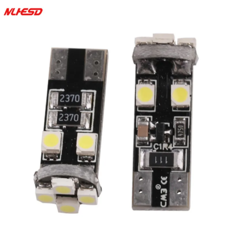 

100pcs/Lot canbus T10 8SMD 3528 1210 LED Canbus No OBC Error 194 168 W5W T10 led canbus Interior bulb White