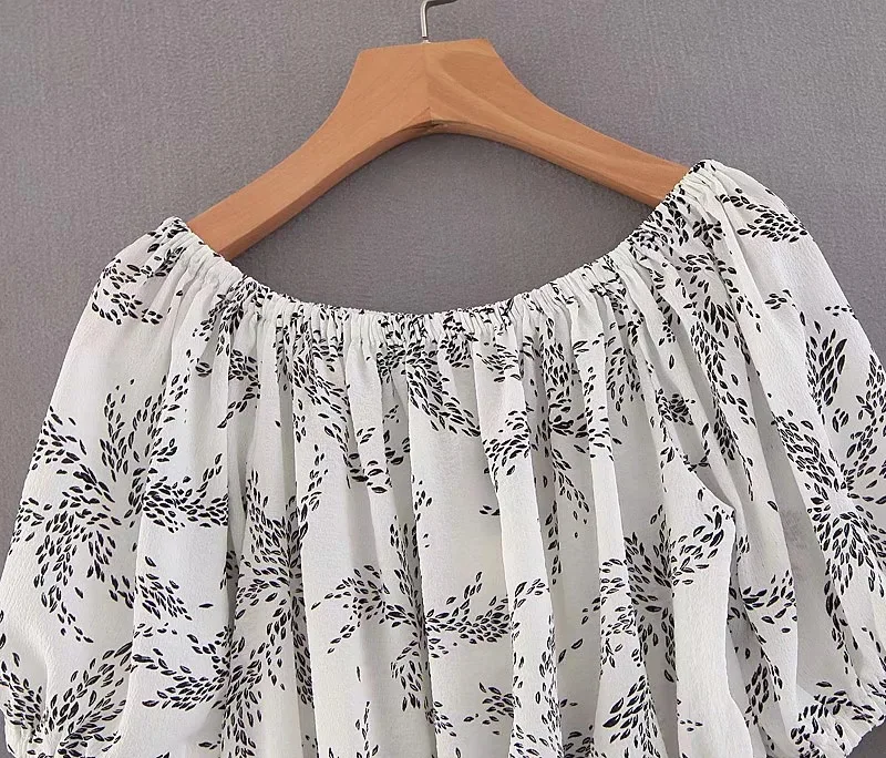 Комплект из 2 предметов с пышными рукавами женский летний комплект юбка