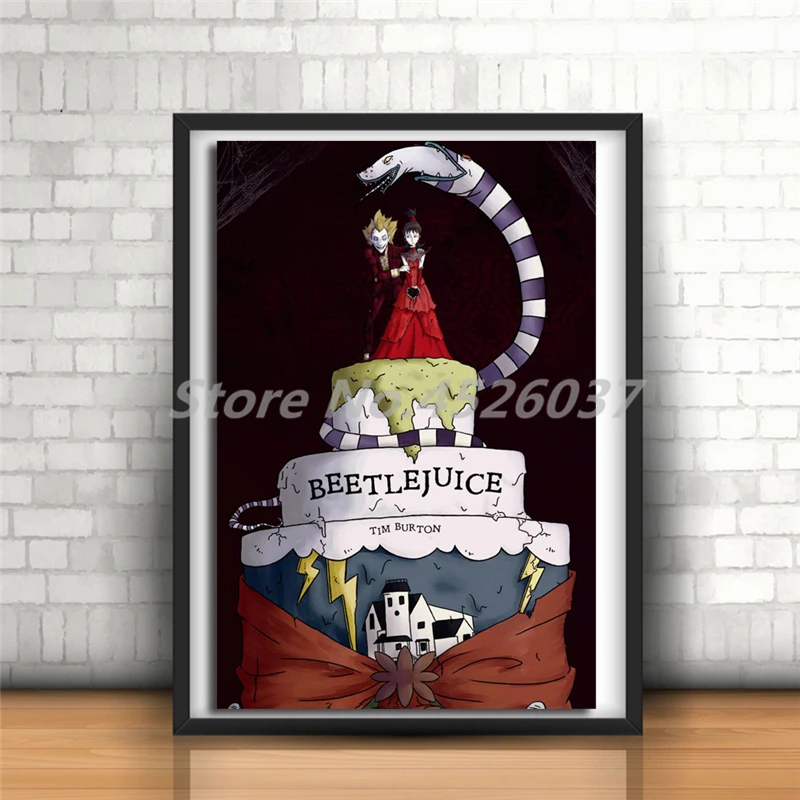 Настенная картина по мотивам фильма Beetlejuice плакат и печать на холсте
