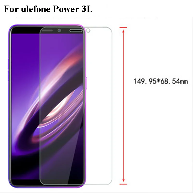 2PCS For Ulefone Power 3L empered Glass 3 L Screen Protector Power3L Explosion proof 2.5D Tough | Мобильные телефоны и