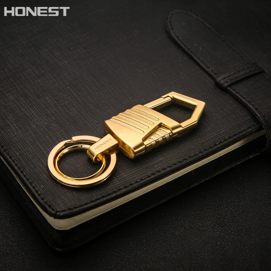 Бренд HONEST мужской брелок сплав бизнес автомобильный держатель для ключей