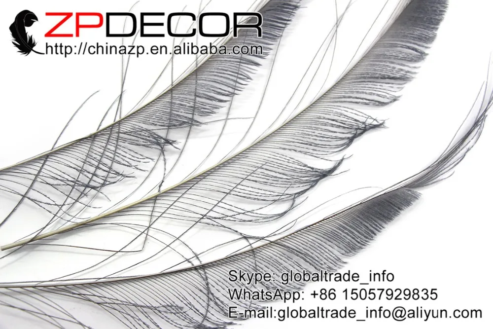 ZPDECOR 50 шт./лот 30 40 см (12 16 дюймов) ручная работа премиум качества серебристо серый