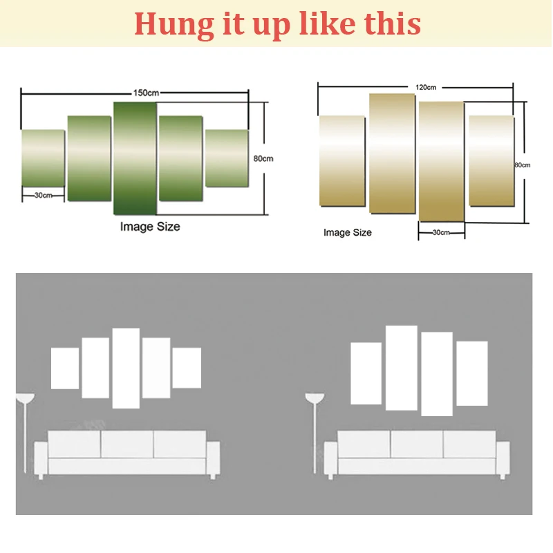 5 шт. картина на стену подарок украшение для дома холст принт красивая море закат