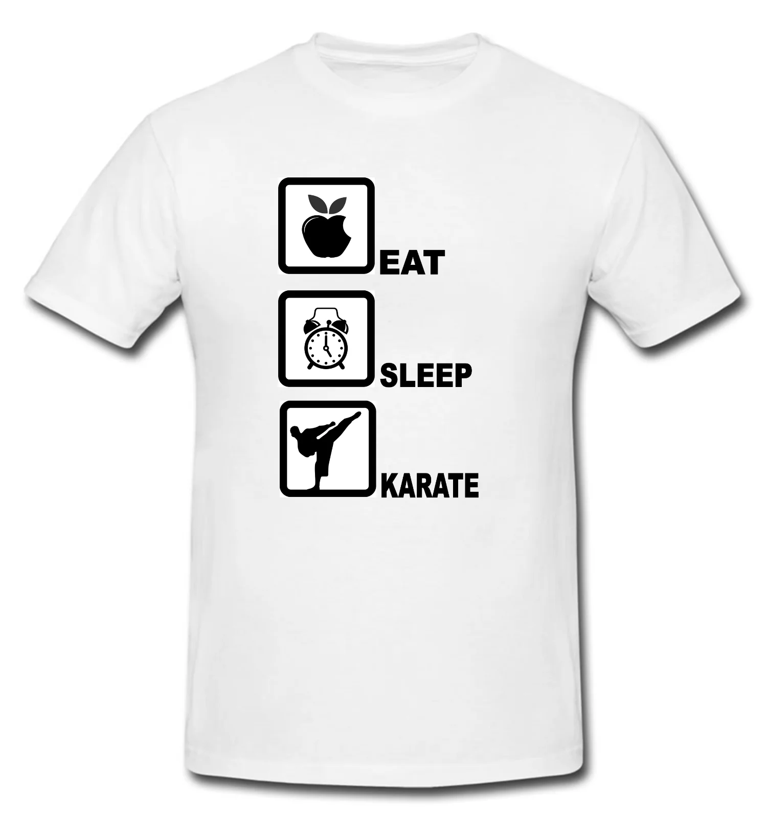 

Newest Fashion Eat Sleep Karate Martial Art Arts Multi Colour Novelty T-Shirt (Sizes S - Xxl)100% Cotton Humor Tee Shirts