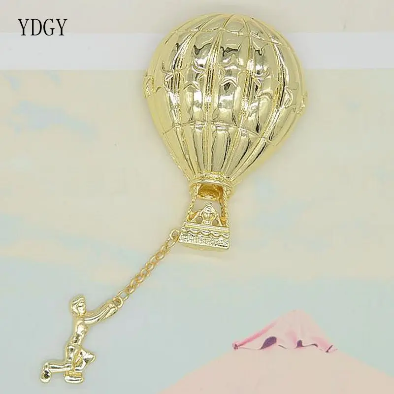 YDGY Модный золотой горячий воздушный шар аксессуары для одежды брошь мужчин и