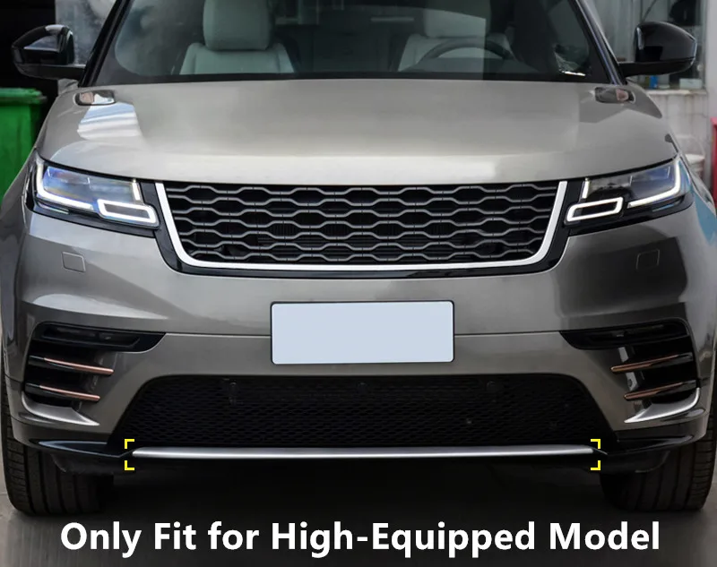 Аксессуары для Land Rover Range Velar 2017 2018 нержавеющая Передняя Нижняя бампер