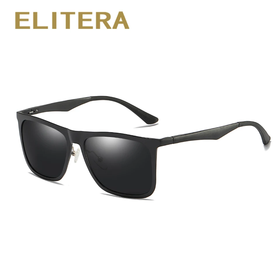 Бренд ELITERA поляризованные дизайнерские солнцезащитные очки мужские Квадратные