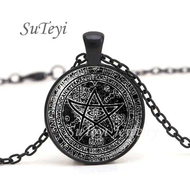 SUTEYI модные Кабошон стеклянный купол ювелирные изделия Некрономикон the elder signsigil