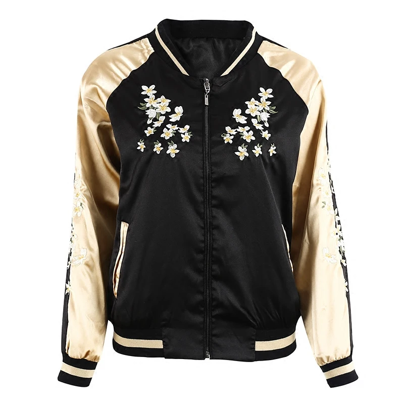 Осенняя Женская китайская куртка с вышивкой американский размер s M L XL XXL | одежда