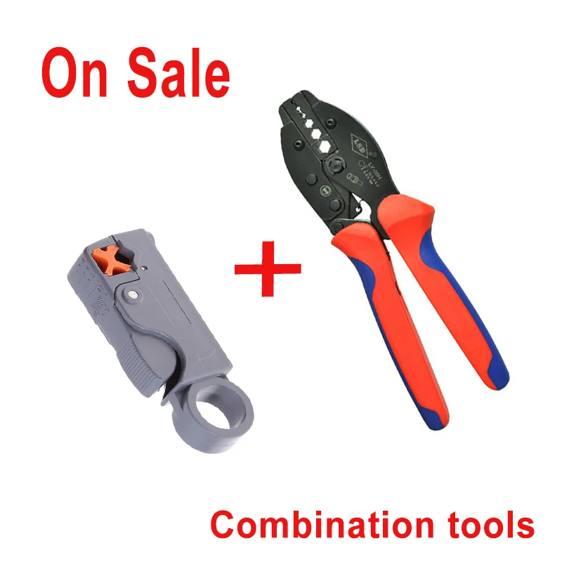 

RG55 RG58 RG59 carbon steel ratchet crimping tools Combantion Tools BNC crimping tool LY-05H,Cable strippers LS-332,mutiltools