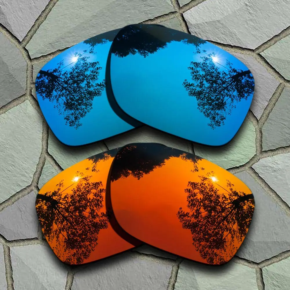 Sky Blue-Red Orange Солнцезащитные очки, поляризованные, Сменные линзы для солнцезащитных очков, для солнцезащитных очков, uvared-varies - Цвет линз: Sky Blue-Red Orange