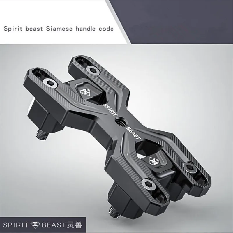 BLACK Spirit Beast мотоцикл руль регулируемый код давления мото Модификация аксессуары для 28 мм руль - Цвет: BLACK