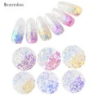 6 коробок светочувствительных меняющихся цветов смешанных размеров хлопьев Хамелеон для ногтей художественные блестки 3D Маникюр УФ-гель лак аксессуары