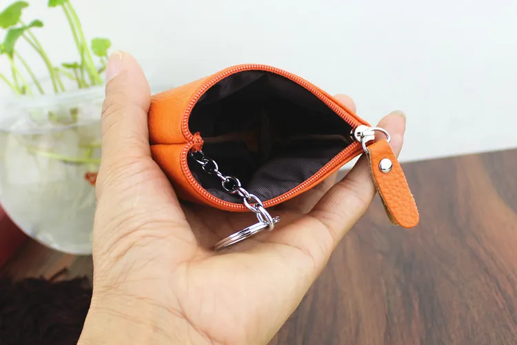 Женские кошельки для монет, женский маленький кошелек из коровьей кожи, Дамский кошелек для ключей на молнии, портативный держатель для карт, короткий маленький кошелек для денег