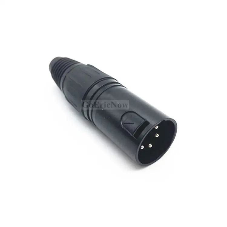 1 компл. xlr разъем аудио микрофонный 4-контактный никелированный для динамика