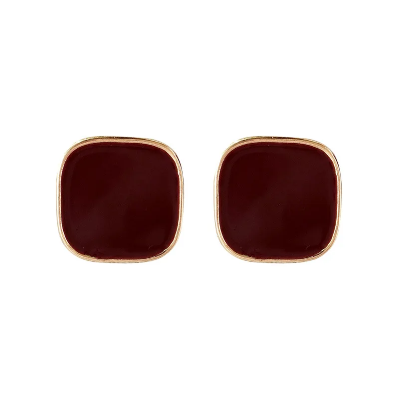 Оптовая продажа новый бренд квадратные модные ювелирные изделия эмаль