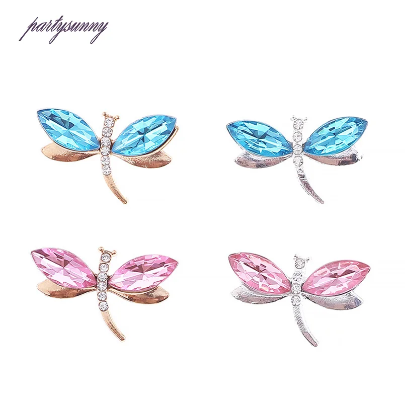 PF Стрекоза Кристалл Камень Стразами Исправление Flatback Аппликации Телефон Случае