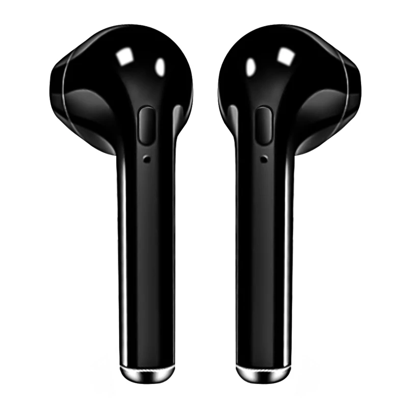 Black 2 Pcs KISSCASE i7s TWS беспроводные Bluetooth наушники спортивные наушники для samsung S10 Plus S10E стерео ecouteur bluetooth аурикулярный для iPhone 11 7 6 6s XS XR для Xiaomi mi redmi 4x Наушники-вкладыши одним касанием - Цвет: Black 2 Pcs
