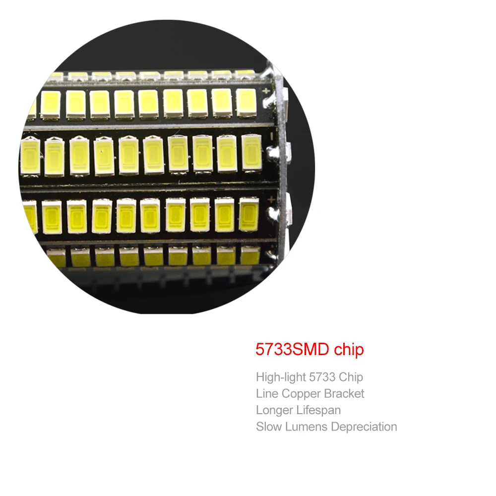 E27 5733 SMD более яркая 5730 5736 Светодиодная лампа для кукурузы 3 Вт 4 5 7 8 10 15 110 В 220