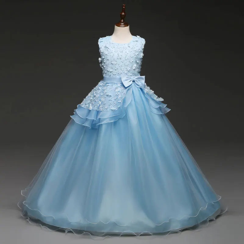 Girls dresses for weddings autumn 2018 party dress long costume kids graduation gowns vestido de festa longo infantil menina | Детская