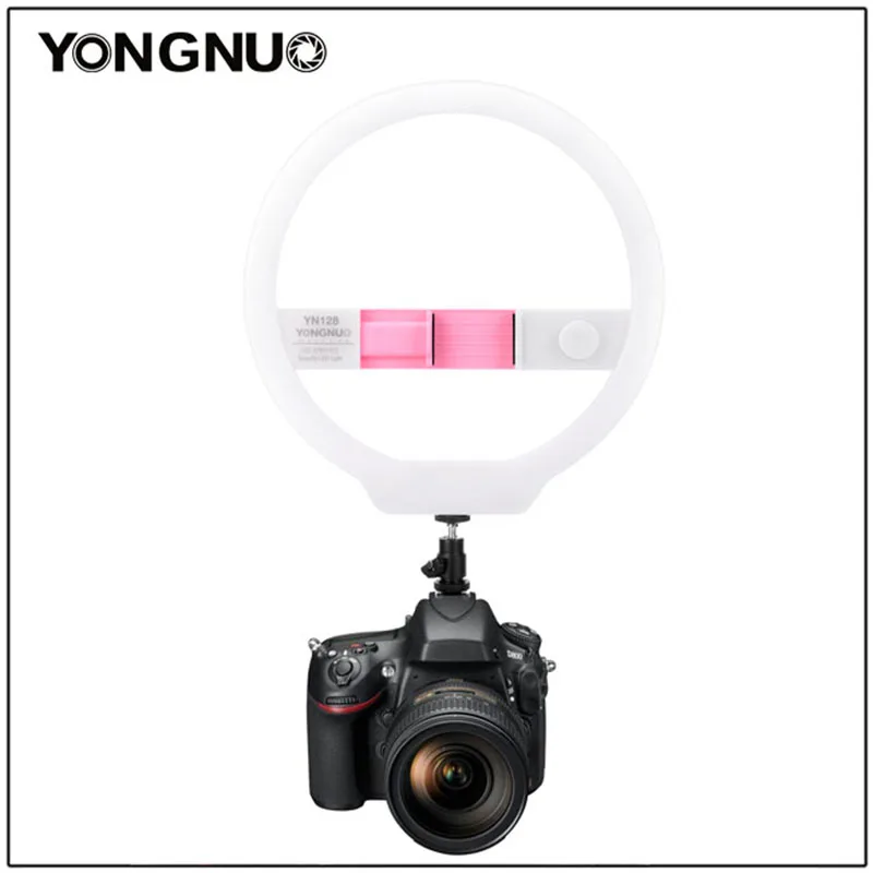 Портативный кольцевой светильник YONGNUO YN128 для фотосъемки двухцветный