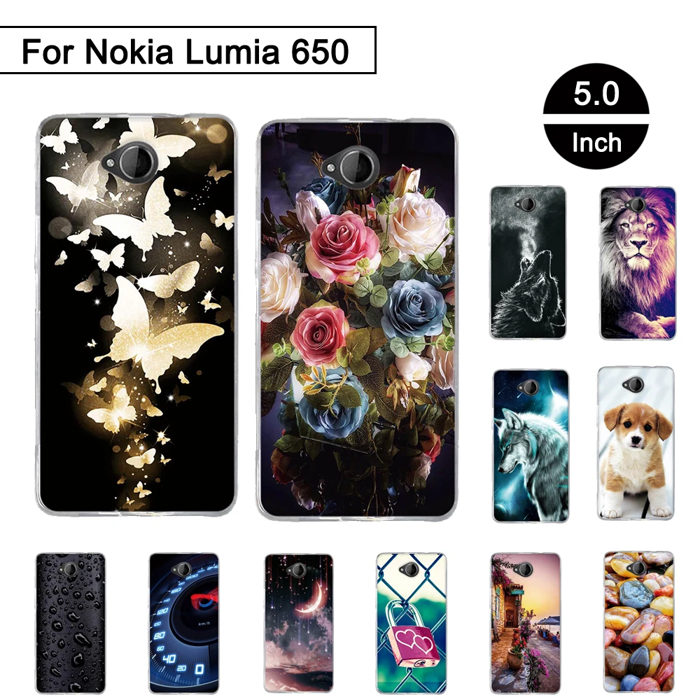 Чехол с рисунком для Nokia Microsoft Lumia 650 5 0 дюйма силиконовый чехол задней панели