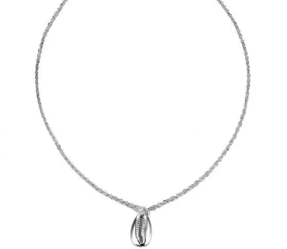 Ожерелье с подвеской в виде ракушки для женщин модные пляжные ожерелья стиле